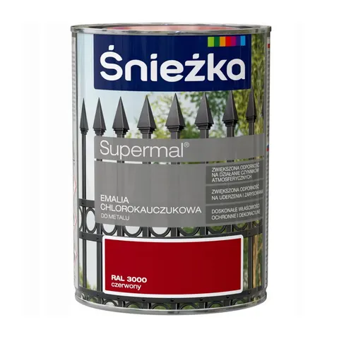 ŚNIEŻKA CHLOROKAUCZUK 0,9L RAL3000 Czerwony