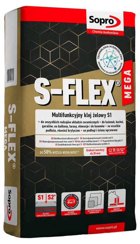 SOPRO KLEJ ŻELOWY S-FLEX MEGA 208 22.5KG WYSOKOELASTYCZNY