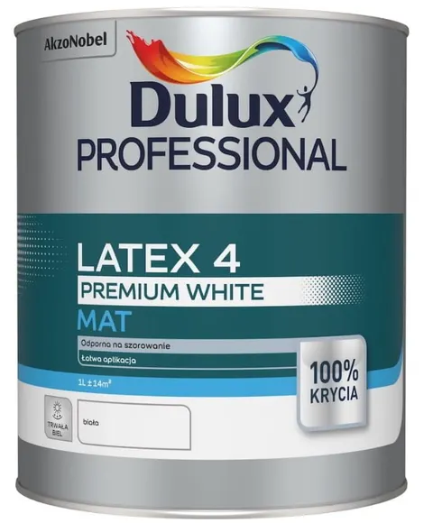 DULUX Professional Emulsja biała latex 9l