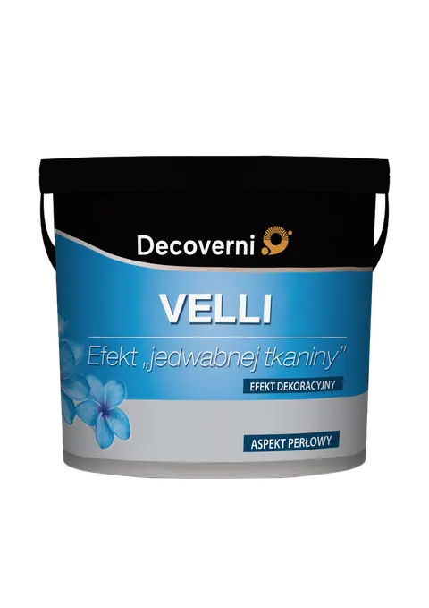 DECOVERNI VELLI Silver efekt Jedwabnej Tkaniny 1kg plus grunt 1,5kg