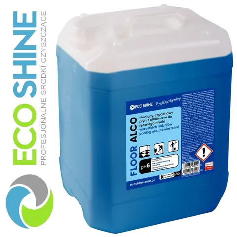 ECO SHINE Floor Alco 5l uniwersalny, zapachowy, mocno pieniący płyn z alkoholem do mycia podłóg