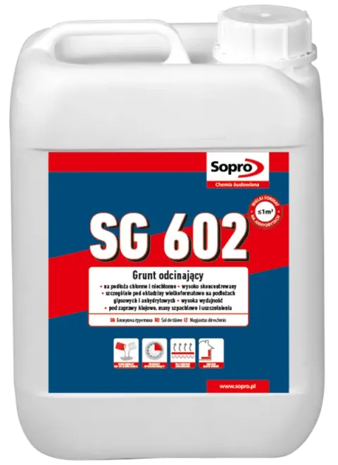 Grunt odcinający Sopro SG 602 do jastrychów anhydrytowych i gipsu 5KG