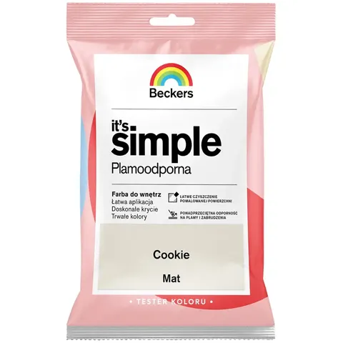 BECKERS Designer It's Simple Plamoodporna farba do ścian i sufitów cookie beżowy tester 50ml
