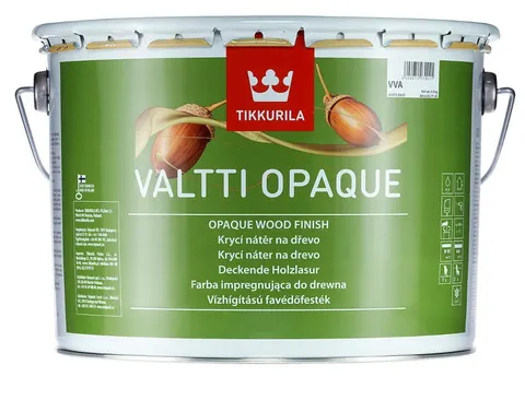 TIKKURILA Valtti Opaque 2,7l Farba do drewna Czarny Grafitowy RAL 9011