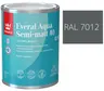 TIKKURILA Everal Aqua Semi Matt [40] 0,9l KOLOR SZARY BAZALTOWY RAL 7012