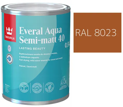 TIKKURILA Everal Aqua Semi Matt [40] tik RAL 8023