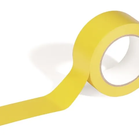 Taśma podłogowa do znakowania DURABLE DURALINE BASIC 50mm x 0,16mm x 33m żółta /104404/