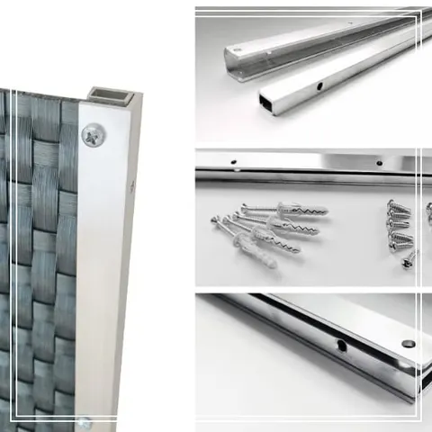Listwa mocująca aluminiowa do mat technorattanowych