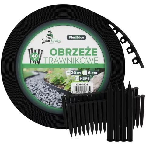 Obrzeże trawnikowe, border 6cm/20m +40 Kotew, mocne i elastyczne