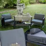 Meble wypoczynkowe, zestaw kawowy z aluminium MOSTRARE BALCONY SET