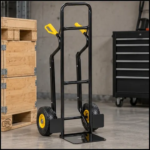 Stalowy wózek magazynowy transportowy młynarka do 250 kg czarny