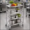 Wózek kelnerski 4 półki ze stali nierdzewnej Royal Catering 85x52,5x124 cm