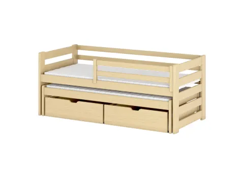 SENSO 90x200 sosna łóżko podwójne wysuwane Lano Meble
