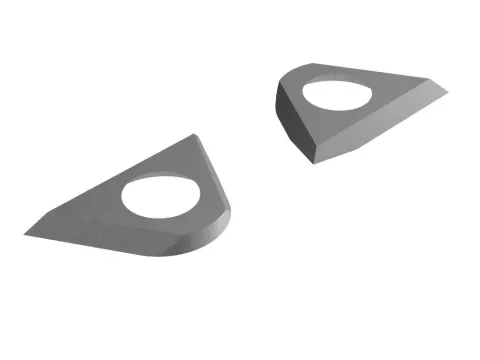 Lignatool Zestaw 2 wymiennych ostrzy do frezu spiralnego UL60 mm