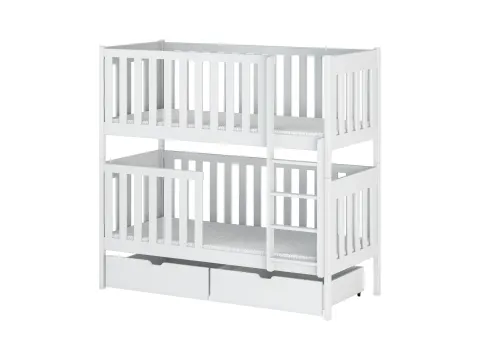DAWID 90x180 białe łóżko piętrowe Lano Meble