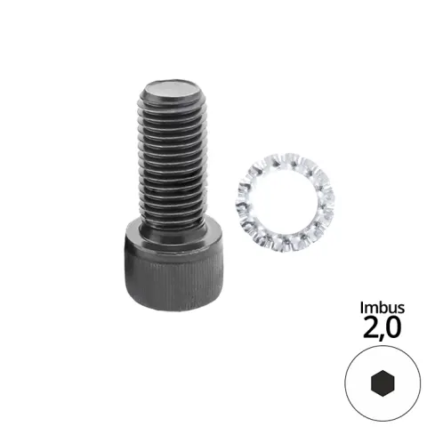 Globus Śruba imbusowa mocująca M2,5x8, HEX 2 FT470-0002-0001