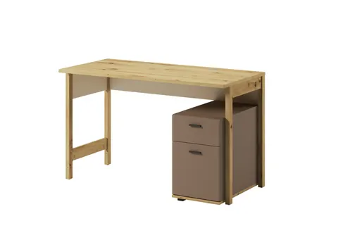 LENO dąb artisan / truflowe biurko LY04