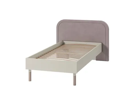 HARMO 90x200 kaszmir / truflowe łóżko HR08
