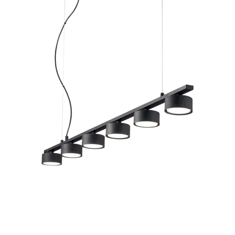 Lampa wisząca MINOR LINEAR SP6 czarna 235486 Ideal lux