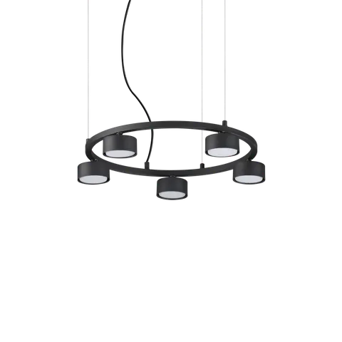 Lampa wisząca MINOR ROUND SP5 czarna 235516 Ideal lux