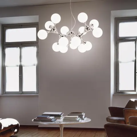 Lampa wisząca NODI SP15 BIANCO biały/chrom 082073 Ideal lux