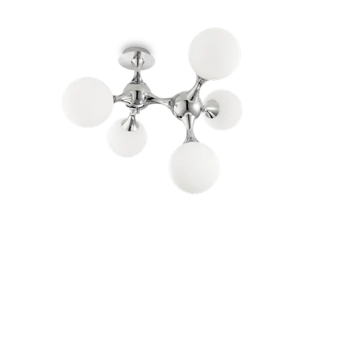 Lampa sufitowa NODI PL5 BIANCO biała/chrom Ideal lux