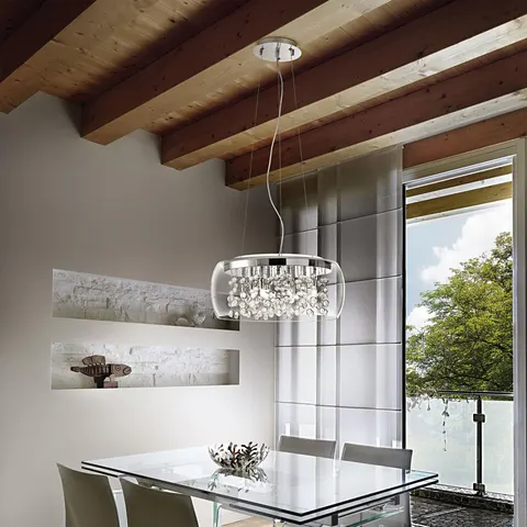 Lampa wisząca AUDI-80 SP5 TRASPARENTE transparentna 031743 Ideal lux