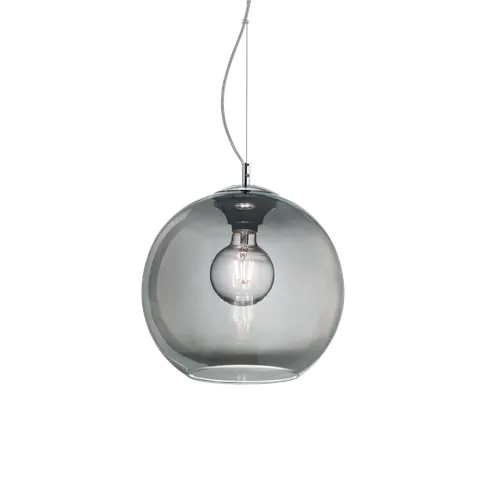Lampa wisząca NEMO SP1 D30 FUME' przydymione szkło 094236 Ideal lux