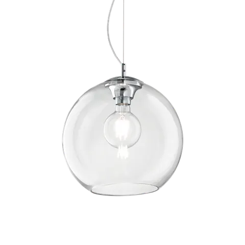 Lampa wisząca NEMO SP1 D30 TRASPARENTE transparentna 052809 Ideal lux