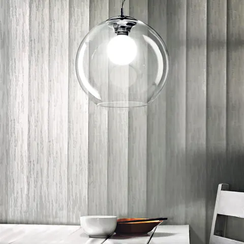 Lampa wisząca NEMO SP1 D40 TRASPARENTE transparentna 052816 Ideal lux