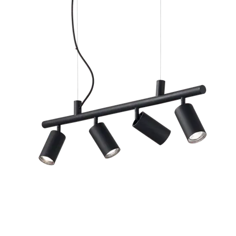 Lampa wisząca DYNDYNAMITE SP4 NERO czarna 231341 Ideal lux