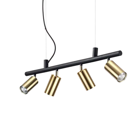 Lampa wisząca DYNAMITE SP4 OTTONE SATINATO mosiądz 244624 Ideal lux