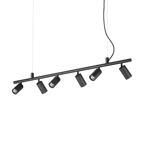 Lampa wisząca DYNAMITE SP6 NERO czarna 231396 Ideal lux