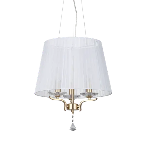 Lampa wisząca PEGASO SP3 OTTONE SATINATO satynowy mosiądz 197715 Ideal lux