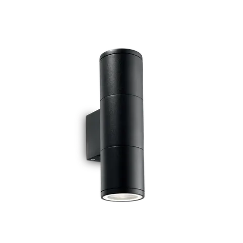 Kinkiet zewnętrzny GUN AP2 SMALL NERO czarny 100395 Ideal lux