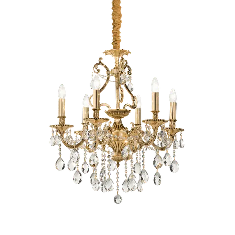 Lampa wisząca GIOCONDA SP6 ORO złota 060507 Ideal lux