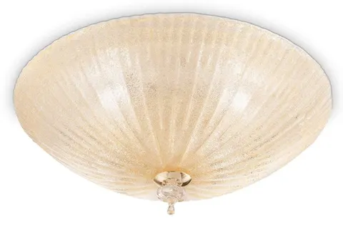 Lampa sufitowa SHELL PL4 AMBRA bursztynowa 140186 Ideal lux