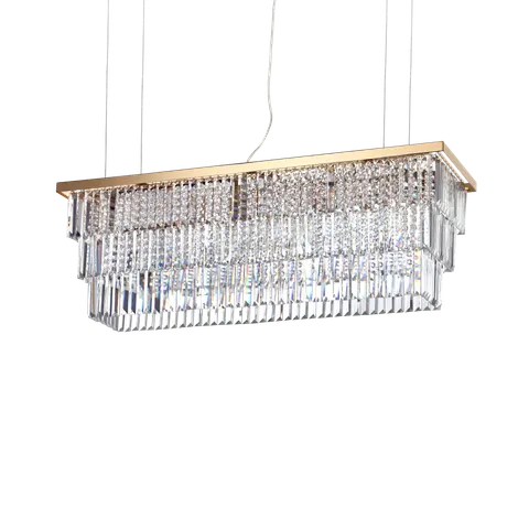 Lampa wisząca MARTINEZ SP8 ORO złota 213583 Ideal lux