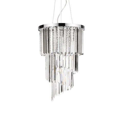 Lampa wisząca CARLTON SP8 CROMO chrom 117737 Ideal lux