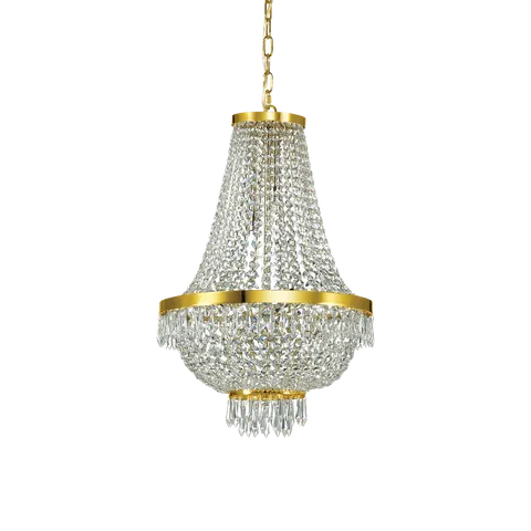 Lampa wisząca CAESAR SP9 ORO złota 114736 Ideal lux