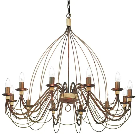 Lampa wisząca CORTE SP12 RUGGINE brązowa 097671 Ideal lux