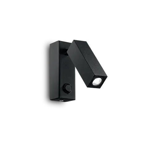 Kinkiet PAGE AP SQUARE NERO czarny 142241 Ideal lux