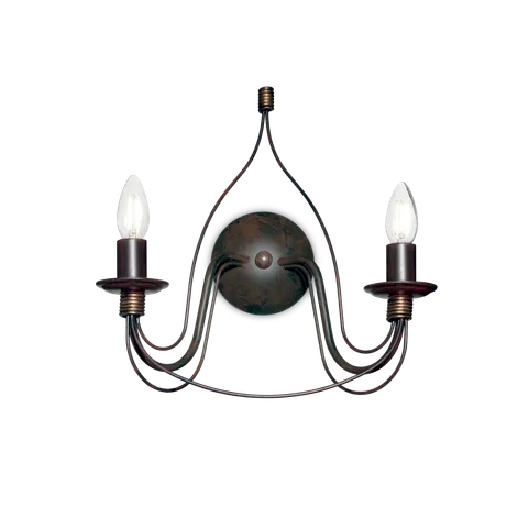 Kinkiet CORTE AP2 RUGGINE brązowy 057200 Ideal lux