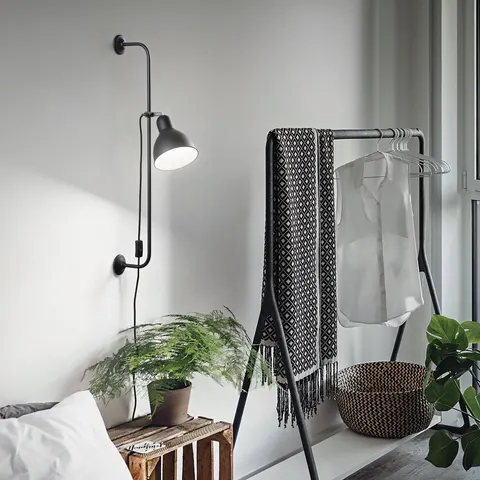 Kinkiet SHOWER AP1 NERO czarny 179643 Ideal lux