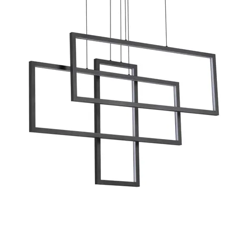 Lampa wisząca FRAME SP RETTANGOLO NERO 269382 Ideal lux
