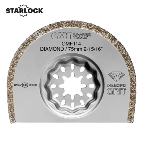 CMT Brzeszczot segmentowy 75 mm Starlock OMF114 z nasypem diamentowym OMF114-X1