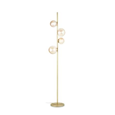 Lampa podłogowa PERLAGE PT4 AMBRA IP20 Bursztyn 317816 Ideal lux