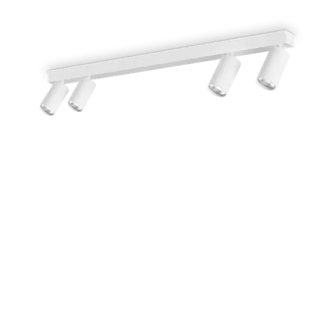 Lampa sufitowa PROFILO PL4 BIANCO IP20 Biały 328188 Ideal lux