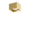 Lampa sufitowa SPIKE PL1 SQUARE OTTONE IP20 Mosiądz 317502 Ideal lux