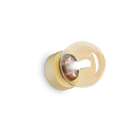 Kinkiet lampa ścienna PERLAGE AP1 AMBRA IP20 Bursztyn 317809 Ideal lux
